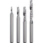 Single-flute spiral end mill (for non-metallic use)