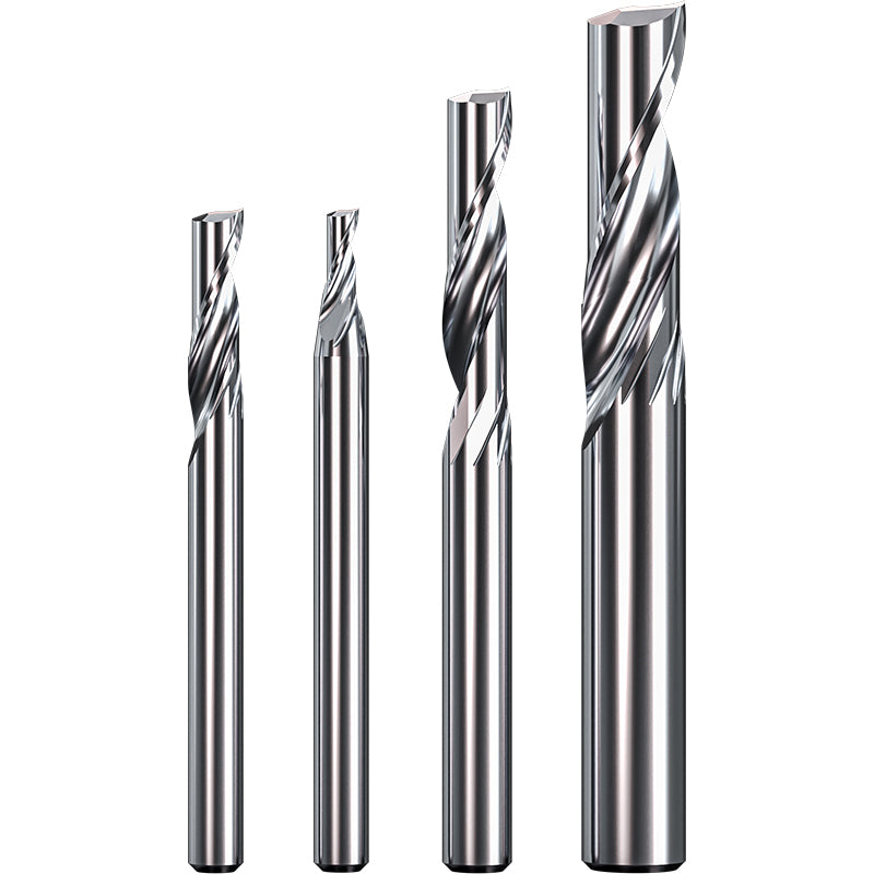 Single-flute spiral end mill (for metal use)
