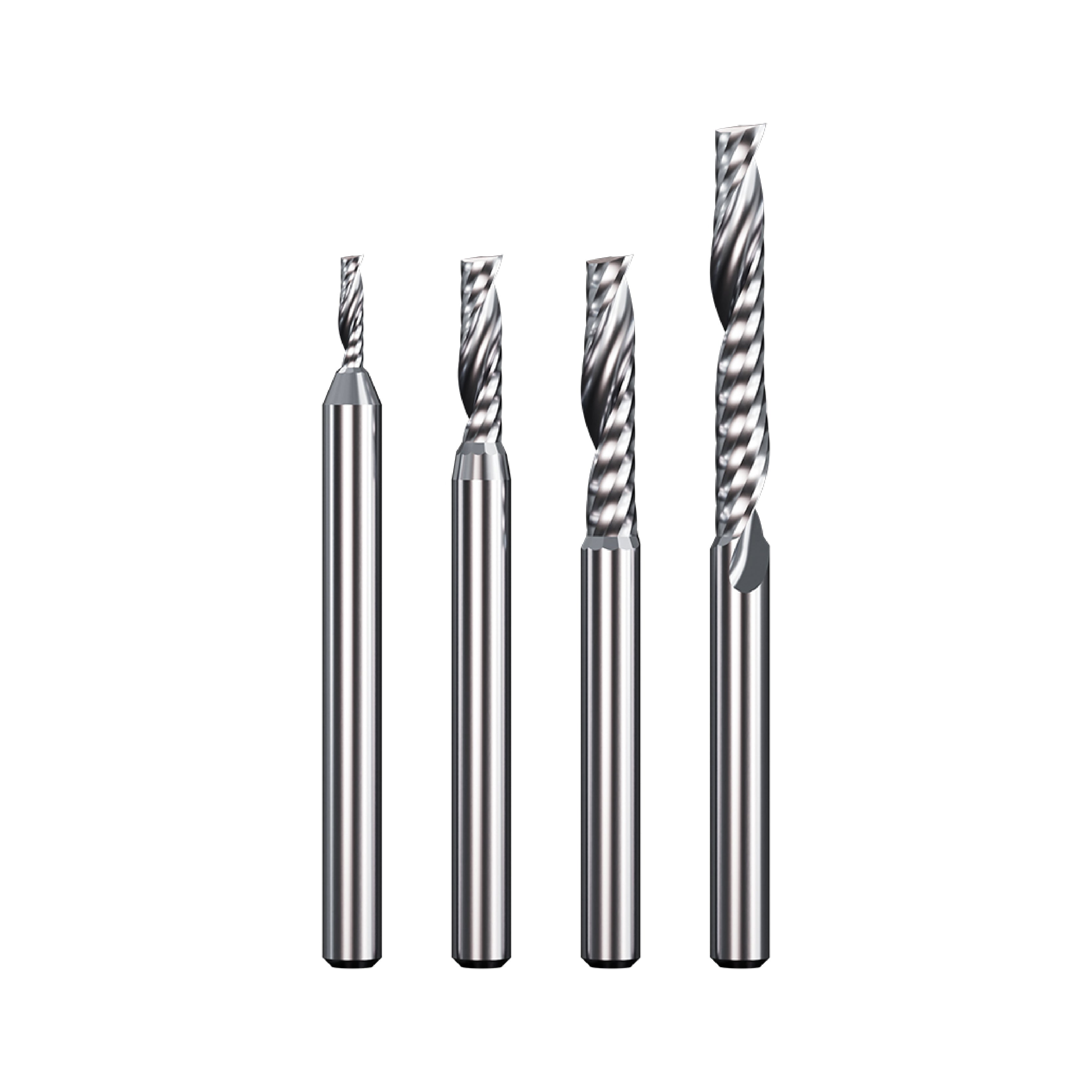 Single-flute spiral end mill (for metal use)