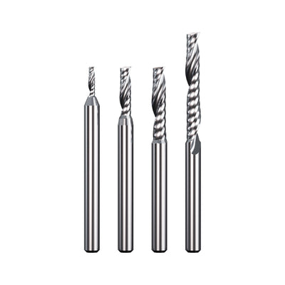 Single-flute spiral end mill (for metal use)